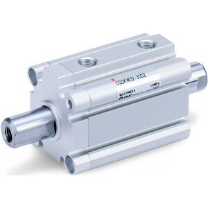 NC(D)Q2KW-Z, Compact Cylinder, Double Acting, Double Rod, Non-rotating-SMC